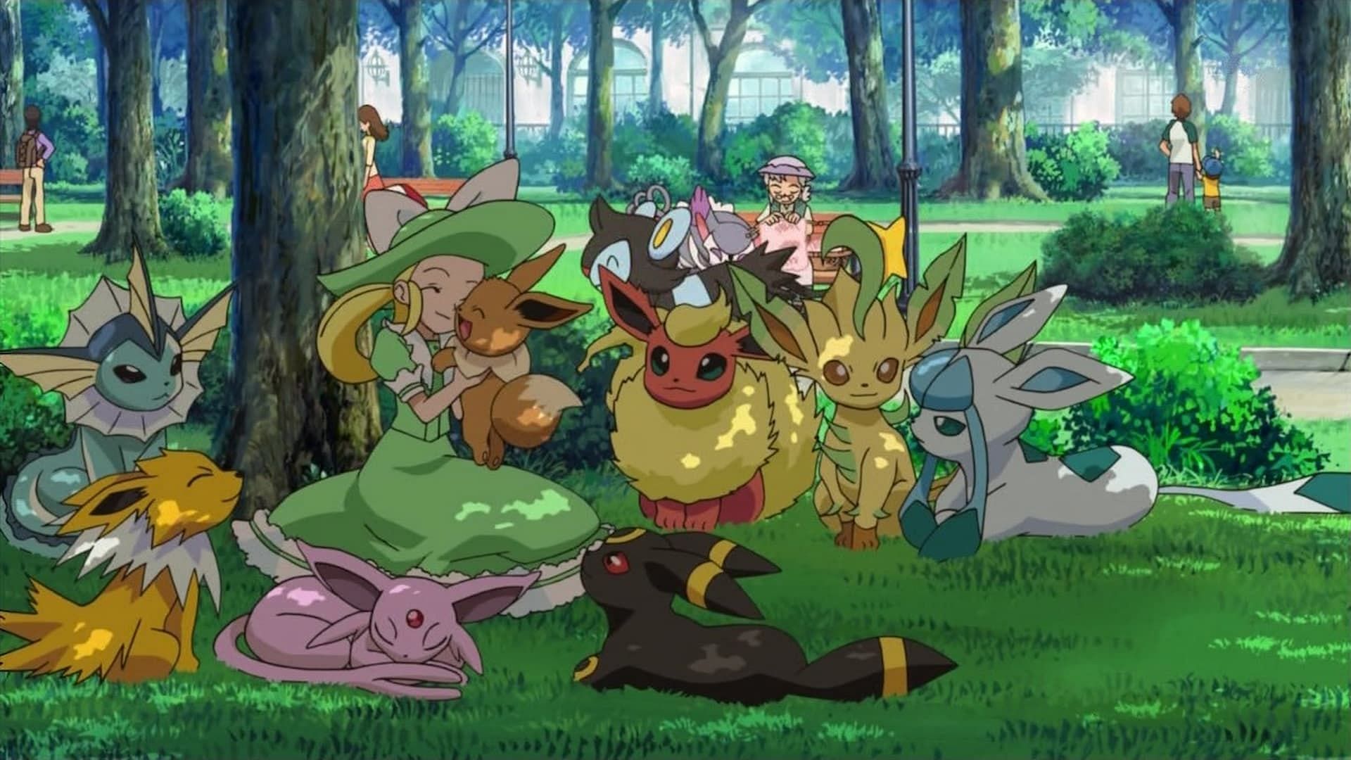 Eeveelutions as seen in the anime (Image via The Pokemon Company)